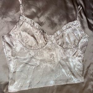 Satin crop top!